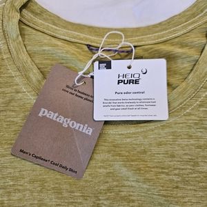 NWT Patagonia Men's Capilene Cool Daily Shirt L Shrub Green
